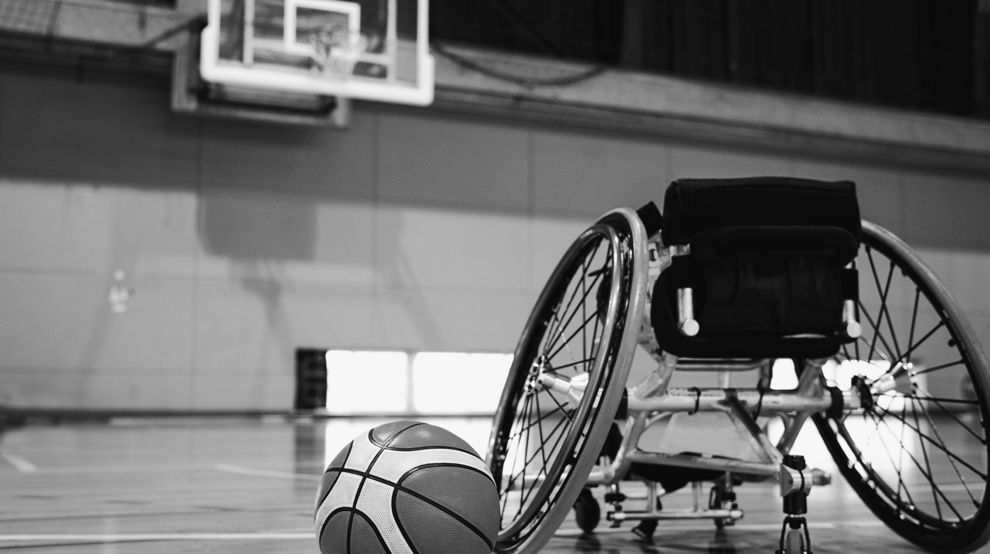 車いすバスケの画像
